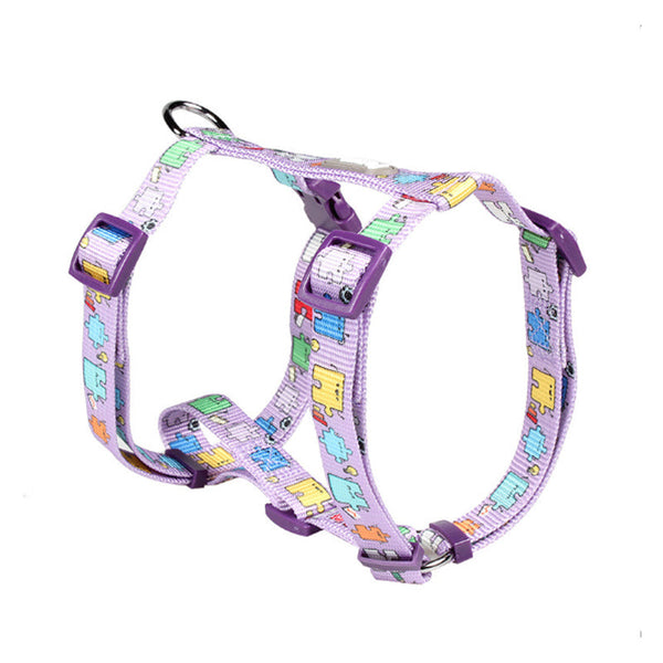 HKM-9420221 I-shaped Nylon Dog Chest Strap Harness for All Breeds