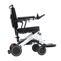 HKM-942035 Folding Electric Wheelchair with Heavy-Duty Aluminum Alloy Frame, 20km Range, and Dual 24V Motors
