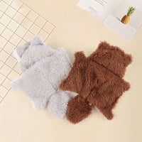 HKM-9420605 Plush Flying Squirrel Cat Teaser Toy with Ringing Sound, Brown and Gray
