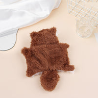 HKM-9420605 Plush Flying Squirrel Cat Teaser Toy with Ringing Sound, Brown and Gray