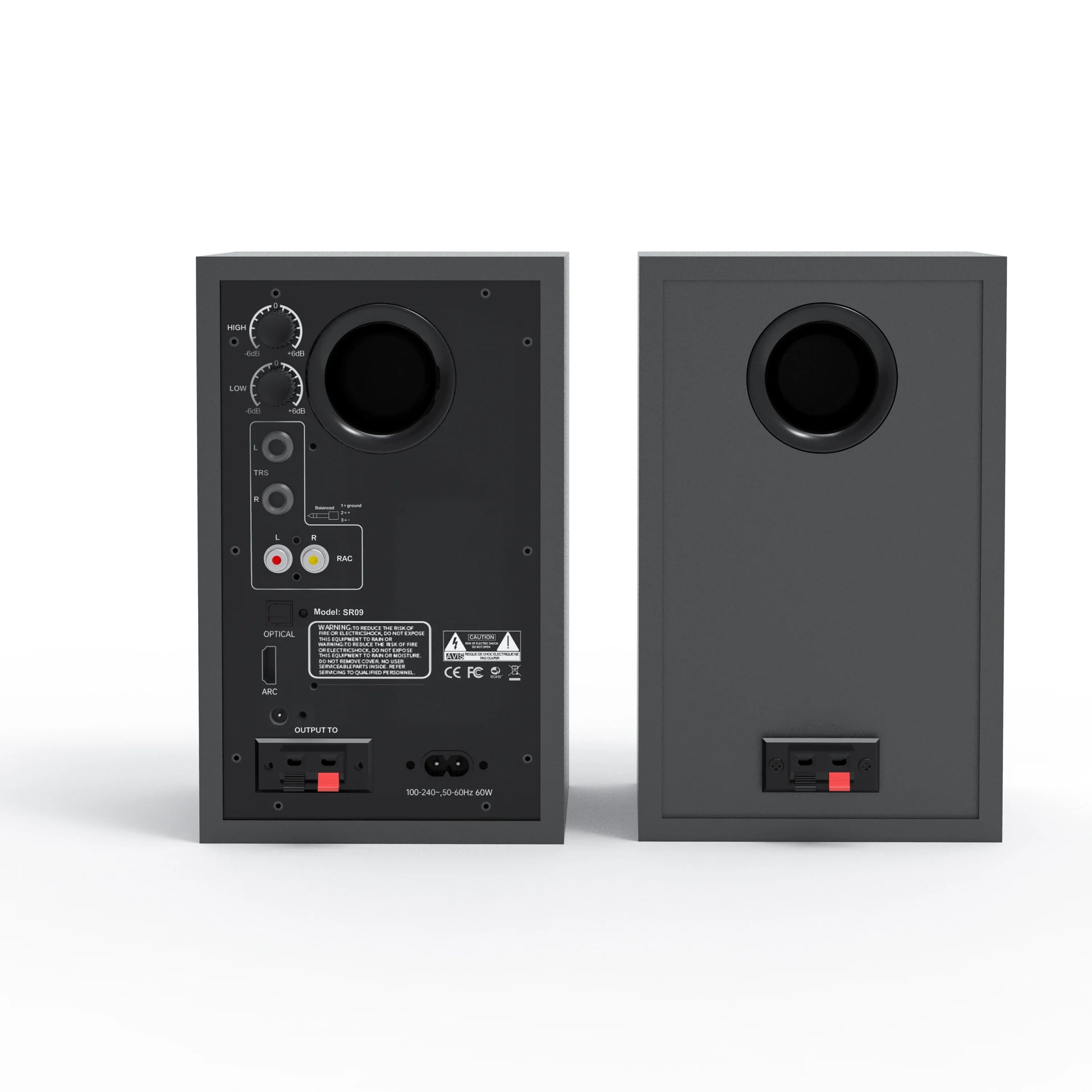 HKM-942163 60W Fiberglass Woofer Speaker with Super Bass and Crystal Sound for Studio Monitoring and Bluetooth Connectivity