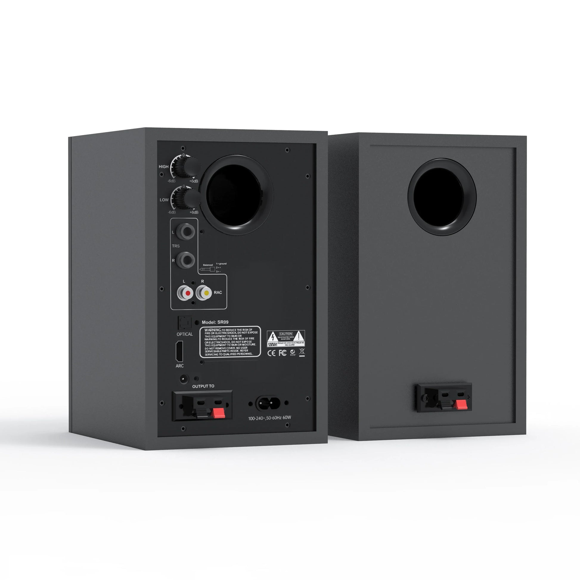 HKM-942163 60W Fiberglass Woofer Speaker with Super Bass and Crystal Sound for Studio Monitoring and Bluetooth Connectivity
