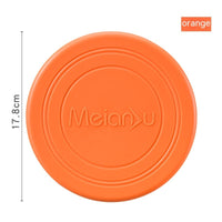 HKM-9421757 Interactive Floating Dog Frisbee - Bite-resistant TPR Pet Toy in Multiple Colors (17.8cm)