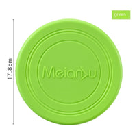 HKM-9421757 Interactive Floating Dog Frisbee - Bite-resistant TPR Pet Toy in Multiple Colors (17.8cm)