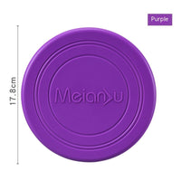 HKM-9421757 Interactive Floating Dog Frisbee - Bite-resistant TPR Pet Toy in Multiple Colors (17.8cm)