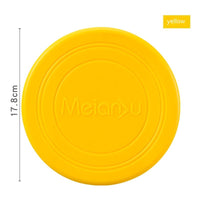 HKM-9421757 Interactive Floating Dog Frisbee - Bite-resistant TPR Pet Toy in Multiple Colors (17.8cm)