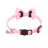 HKM-9422909 Rainbow Heart Pattern Pet Leash with Bow Tie - Adjustable Collar for Cats and Dogs