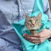 HKM-9423165 Portable Nylon Cat Hand Carry Bag for Grooming, Bathing, and Medication Administration