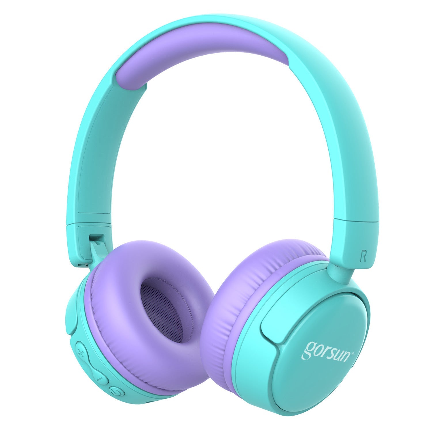 HKM-942355 Folding Children's Stereo Headset with Voice Control and Adjustable Volume
