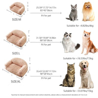 HKM-9425341 All-Season Plush Pet Sofa Bed with Non-Slip Base, Durable and Scratch-Resistant Design for Dogs and Cats
