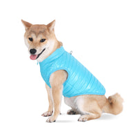 HKM-9426365 Full Nylon Zipper Dog Jacket for Autumn and Winter – Available in Pink, Lake Blue, Red, Black, Dark Blue, Gray - Sizes XS to XL