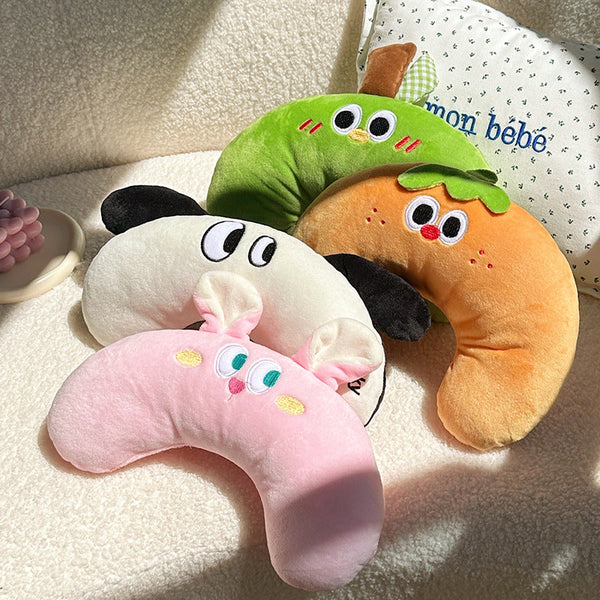 HKM-9428541 Cervical Support U-Shape Pet Pillow for Cats and Dogs - Plush, Various Colors Available