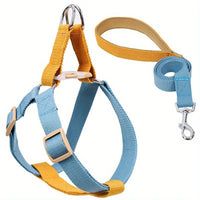 HKM-9429309 Lightweight No-Pull Dog Harness and Leash Set for Small Breeds, Ideal for French Bulldogs and Chihuahuas