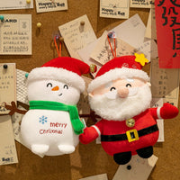 HKM-942931 Christmas Plush Santa Claus Doll Pillow - Available in Red and Various Sizes with Suction Cup