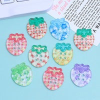 HKM-942995 Handmade Cartoon Transparent Buttons in Various Fun Designs - DIY Resin Accessories