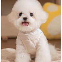 HKM-9431229 Heart-Shaped Checkered Pocket Vest for Pets ¨C Warm Cotton-Padded Dog and Cat Clothes for Autumn/Winter