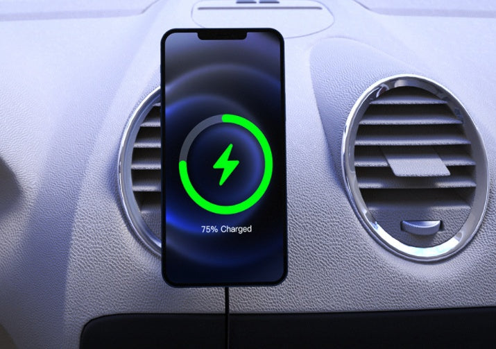 HKM-943187 Magnetic Wireless Charging Bracket for Smartphones with Car Compatibility