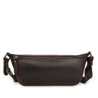 HKM-943187 Vintage Leather Chest Bag for Men, Stylish Messenger Design