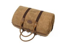 HKM-943379 Waxed Canvas Travel Duffle Bag for Weekend Getaways