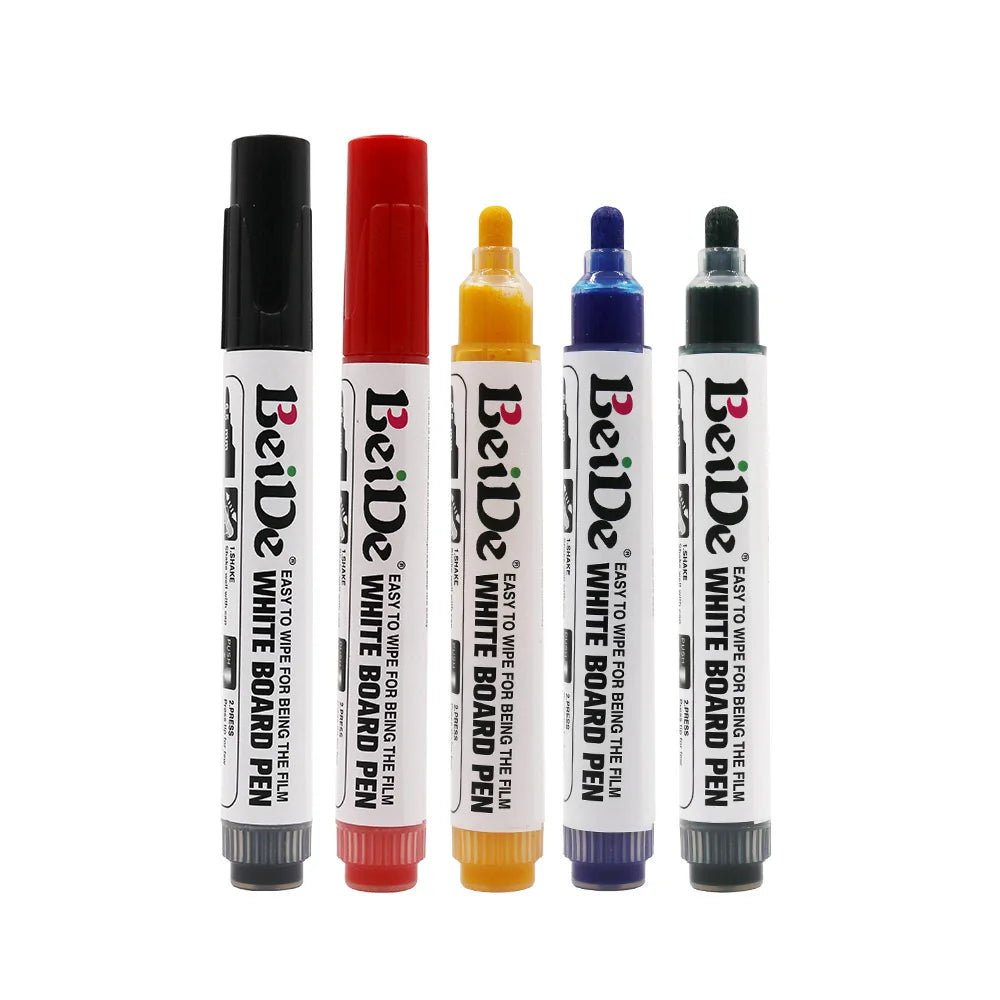 HKM-943443 Bulk Non-Toxic Dry Erase Markers with Refillable Tips for Whiteboards - Multiple Colours Available