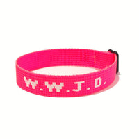 HKM-9435069 Adjustable Jacquard Printed Wrist Strap Bracelet for Unisex - Multiple Colors Available