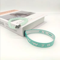 HKM-9435069 Adjustable Jacquard Printed Wrist Strap Bracelet for Unisex - Multiple Colors Available