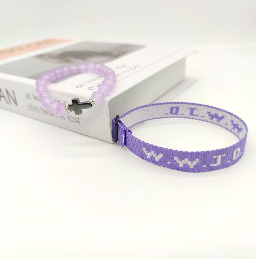 HKM-9435069 Adjustable Jacquard Printed Wrist Strap Bracelet for Unisex - Multiple Colors Available