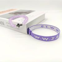 HKM-9435069 Adjustable Jacquard Printed Wrist Strap Bracelet for Unisex - Multiple Colors Available