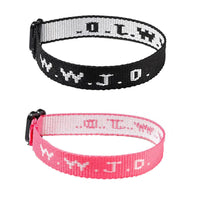 HKM-9435069 Adjustable Jacquard Printed Wrist Strap Bracelet for Unisex - Multiple Colors Available