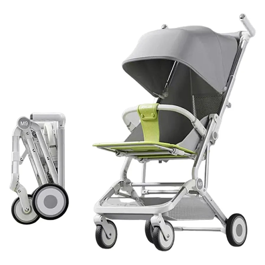 HKM-943507 Lightweight Folding Baby Stroller with Detachable Canopy and Breathable Backrest for Travel