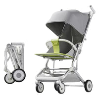 HKM-943507 Lightweight Folding Baby Stroller with Detachable Canopy and Breathable Backrest for Travel