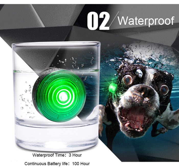 HKM-9435709 Dog Anti-Lost LED Night Light with 3 Modes and Easy Battery Replacement