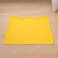HKM-9436221 Cat Head-Shaped Silicone Mat ¨C Easy to Clean, Spill Proof & Waterproof, Suitable for Pet Feeding