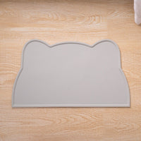 HKM-9436221 Cat Head-Shaped Silicone Mat ¨C Easy to Clean, Spill Proof & Waterproof, Suitable for Pet Feeding