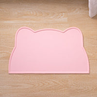HKM-9436221 Cat Head-Shaped Silicone Mat ¨C Easy to Clean, Spill Proof & Waterproof, Suitable for Pet Feeding