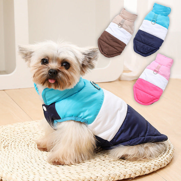 HKM-9438013 Cozy Dog Autumn/Winter Coat with Matching Leash in Multiple Colors and Sizes