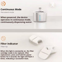 HKM-9438269 Intelligent Stainless Steel Pet Water Fountain with Large Capacity