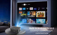 HKM-943827 Z8 Smart Projector with 800 ANSI Full HD and Android Support, Electronic Trapezoid Correction