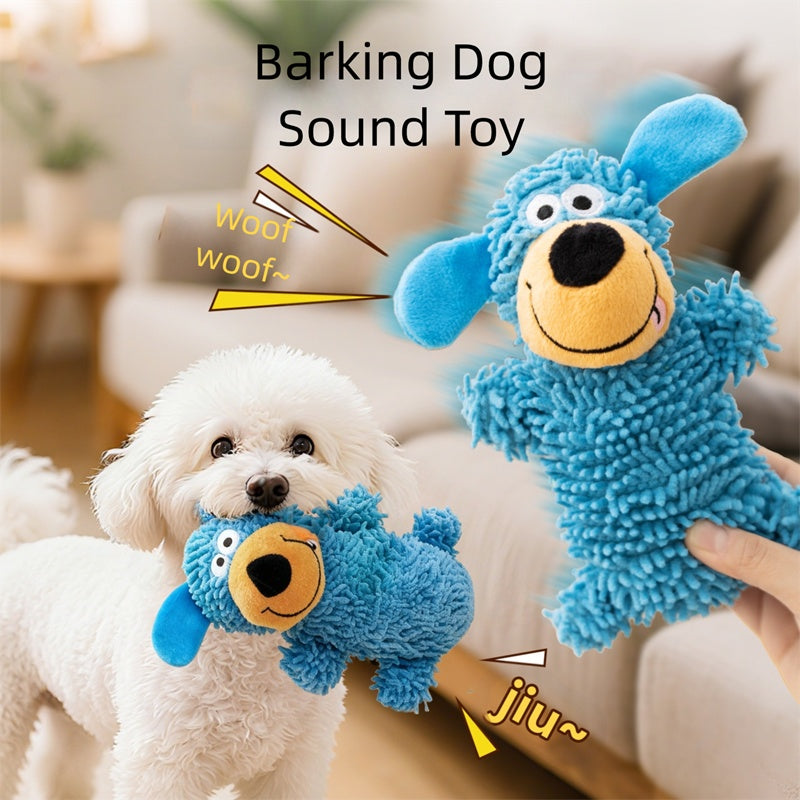 HKM-9439805 Plush Squeaky Dog Toy - Soft Doll for Small to Large Breeds, Ideal for Teething and Playtime
