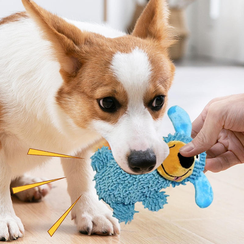 HKM-9439805 Plush Squeaky Dog Toy - Soft Doll for Small to Large Breeds, Ideal for Teething and Playtime