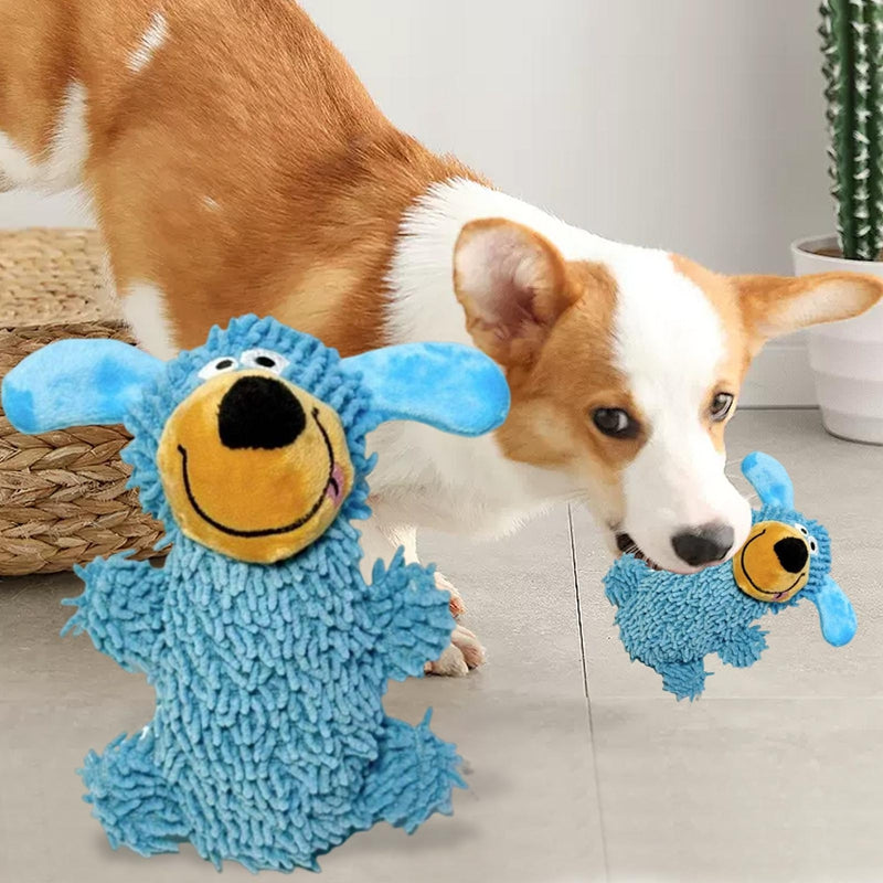 HKM-9439805 Plush Squeaky Dog Toy - Soft Doll for Small to Large Breeds, Ideal for Teething and Playtime