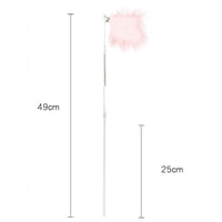 HKM-9443005 Spring Steel Wire Feather Cat Teaser Toy - Interactive Play for Cats