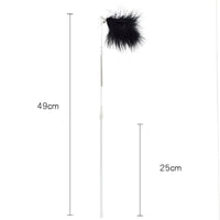 HKM-9443005 Spring Steel Wire Feather Cat Teaser Toy - Interactive Play for Cats