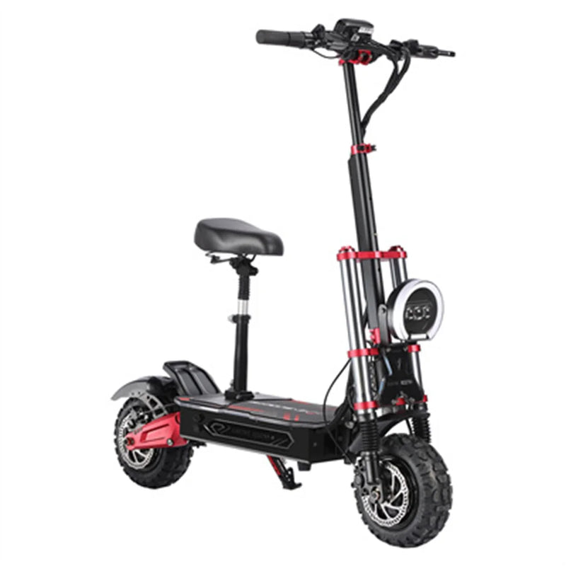 HKM-944339 Foldable Electric Scooter with 6000W Dual Motor, 60V 38Ah Battery, 120km Range, Full Suspension, Waterproof Design