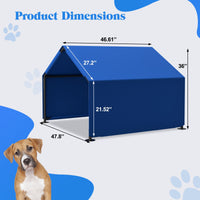 HKM-9443645 Outdoor Dog Shade Tent for Small to Medium Pets - Waterproof, UV Protection, Portable Shelter