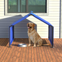 HKM-9443645 Outdoor Dog Shade Tent for Small to Medium Pets - Waterproof, UV Protection, Portable Shelter