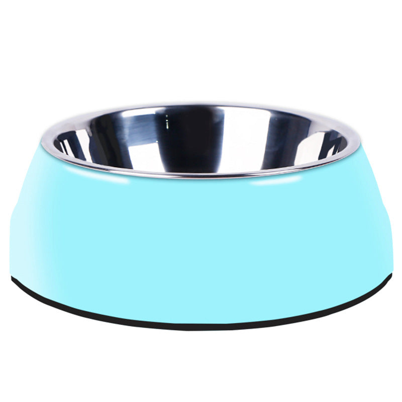 HKM-9444157 Classic Round Stainless Steel Food Bowls for Dogs and Cats - Various Colors and Sizes