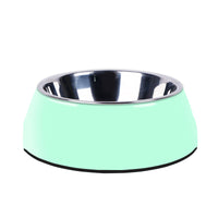 HKM-9444157 Classic Round Stainless Steel Food Bowls for Dogs and Cats - Various Colors and Sizes