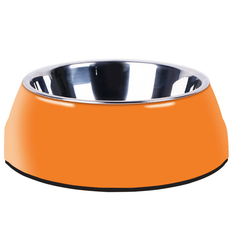 HKM-9444157 Classic Round Stainless Steel Food Bowls for Dogs and Cats - Various Colors and Sizes