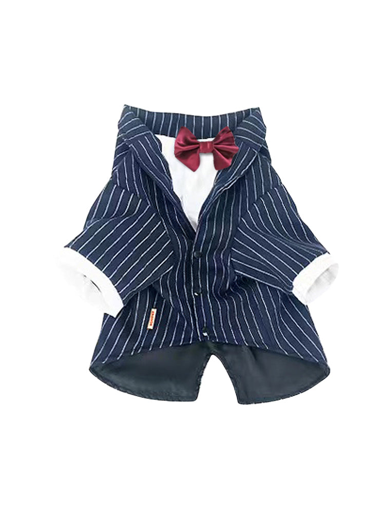 HKM-9444541 Navy Blue Casual Dog Coat for Large Breeds ¨C Sizes 3XL to 7XL